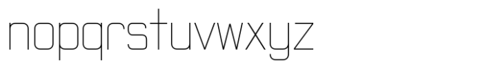 Lonbry Thin-Ex Condensed Font LOWERCASE
