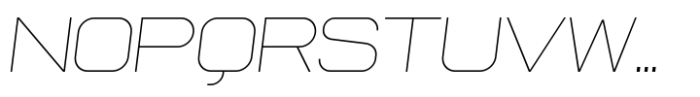 Lonbry Thin-Italic Font UPPERCASE