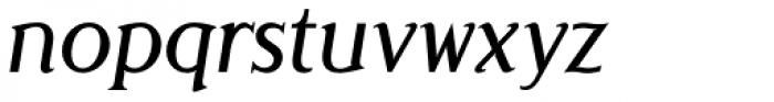 Londinia Medium Italic Font LOWERCASE