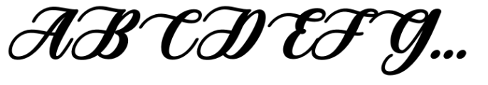 London Boutique Bold Italic Font UPPERCASE