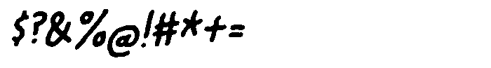 Lonely Street Italic Font OTHER CHARS