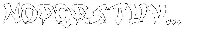 Longfeng He Outline Font UPPERCASE