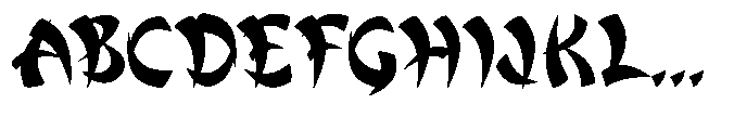Longfeng He Regular Font UPPERCASE