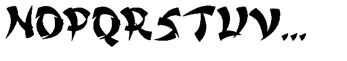Longfeng He Regular Font UPPERCASE