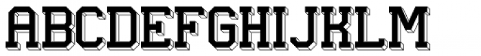 Longhorn 3D Font UPPERCASE