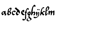 Longinus Font LOWERCASE