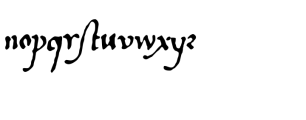 Longinus Font LOWERCASE