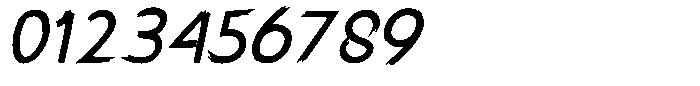 Longshot Italic Font OTHER CHARS