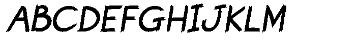 Longshot Italic Font UPPERCASE