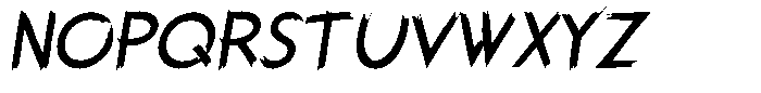 Longshot Italic Font UPPERCASE