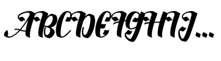 Longtime Font UPPERCASE