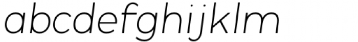 Lonie Thin Italic Font LOWERCASE