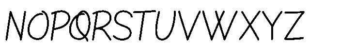 Lonthe Font UPPERCASE