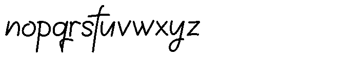 Lonthe Font LOWERCASE