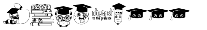 Looking Sharp Graduate Dingbat FONT