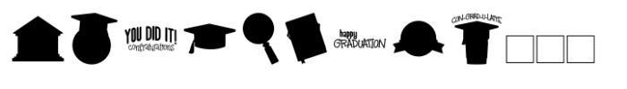 Looking Sharp Graduated Color Dingbat Font LOWERCASE