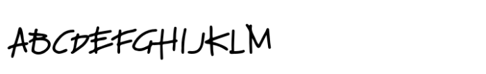 Loose Pen Font UPPERCASE