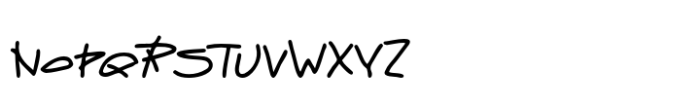 Loose Pen Font UPPERCASE
