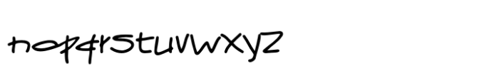 Loose Pen Font LOWERCASE