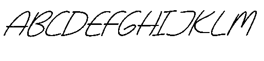 Looseform Pressure Italic Font UPPERCASE