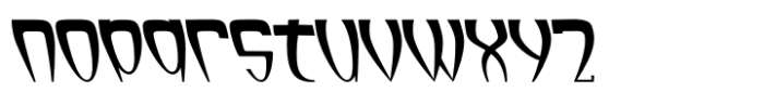 Lopsickles Ac Backslant Font LOWERCASE