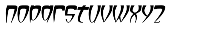 Lopsickles Oblique Ac Font LOWERCASE