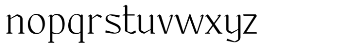 Lordines Light Font LOWERCASE