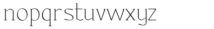 Lordines Thin Font LOWERCASE
