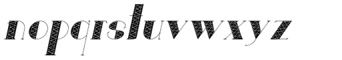 Loreen Hollywood Bold Zick Italic Font LOWERCASE