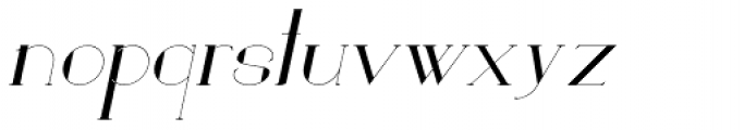 Loreen Hollywood Italic Font LOWERCASE