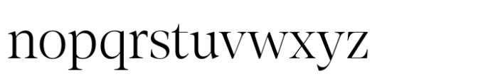 Loretta Display Light Font LOWERCASE