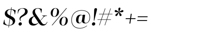 Loretta Display Medium Italic Font OTHER CHARS