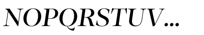 Loretta Display Medium Italic Font UPPERCASE