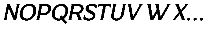 Lorine Oblique Font UPPERCASE