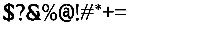 Lorine Regular Font OTHER CHARS