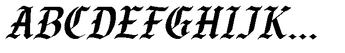 Los Reyes Italic Font UPPERCASE