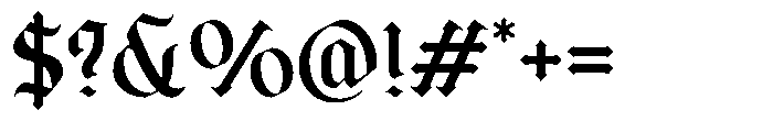 Los Reyes Regular Font OTHER CHARS