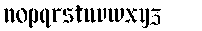 Los Reyes Regular Font LOWERCASE