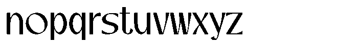 Losera Font LOWERCASE