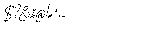 Lossifanya Italic Font OTHER CHARS