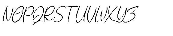 Lossifanya Italic Font UPPERCASE
