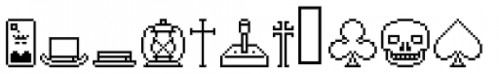 Lost Arcade Symbols Font LOWERCASE
