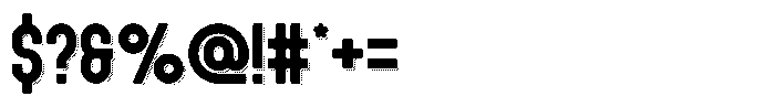 Lost Universe Shadow Font OTHER CHARS