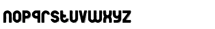 Lost Universe Shadow Font LOWERCASE
