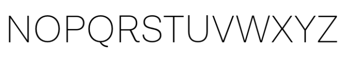 Lota Grotesque One ExtraLight Font UPPERCASE