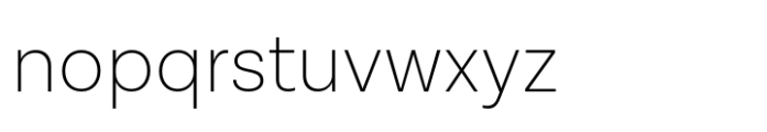 Lota Grotesque One ExtraLight Font LOWERCASE