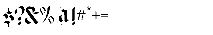 Lothar Reiner Font OTHER CHARS