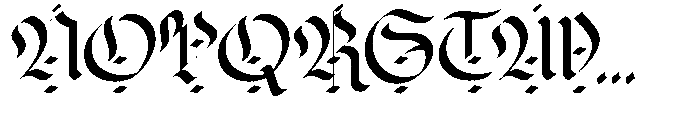 Lothar Reiner Font UPPERCASE