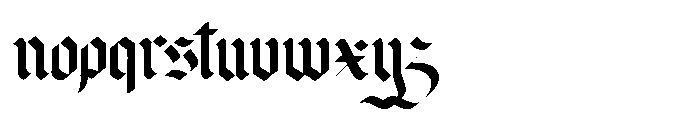Lothar Reiner Font LOWERCASE