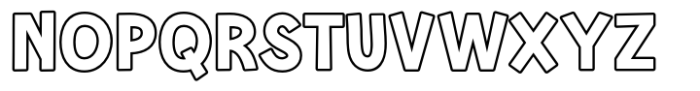 Lothie Outline Font UPPERCASE
